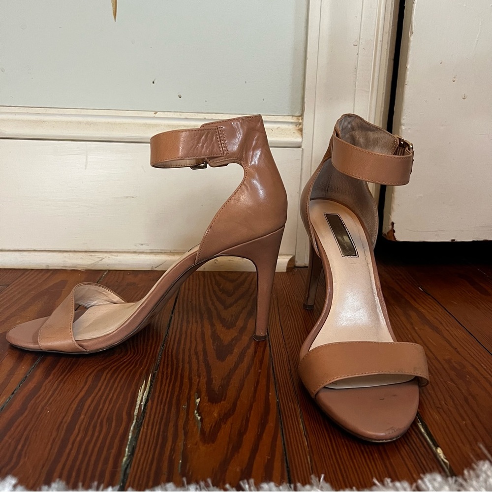 INC Nude Stiletto Heel with Ankle Strap